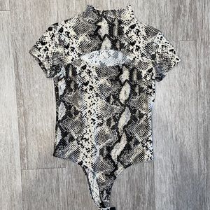 Snake print bodysuit!
